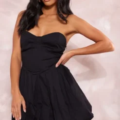 Petite Robe Bouffante Noire à Détail Bonnets -Jolie Vêtue Soldes Magasin 002ea852c620d70e63a875f4d12959dd20ecf6fe cne7353 1