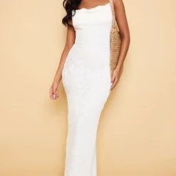 Tall Robe Longue Texturée Blanc Cassé à Bretelles -Jolie Vêtue Soldes Magasin 0066a598f547c358f2e6c5a5335f831bf8452b70 cnd6770 3