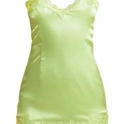 Robe Moulante Menthe à Bordure En Dentelle -Jolie Vêtue Soldes Magasin 01eb1f4ba3a671d59dcff3282bcd56c10e8ed37a cne6850 5