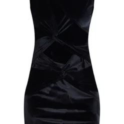 Robe Moulante En Velours Noir à Col Montant Et Découpes Multiples -Jolie Vêtue Soldes Magasin 0297b24e3bc94e4734717a63fe97d0e205b2f0a2 cnb7382 5