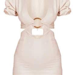 Robe Moulante Gris Pierre Effet Lin à Découpes Et Détail Anneau -Jolie Vêtue Soldes Magasin 02a8a9624c6f76c21dcdee54bc68556eb5784090 cmw6476 6