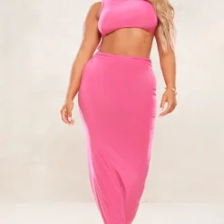 Shape Robe Moulante Longue Rose Vif à Devant Découpé 8 Shape Robe Moulante Longue Rose Vif à Devant Découpé -Jolie Vêtue Soldes Magasin 02b2671ccce4ae1ac781fb07bab6f61963fb234c cne9170 3