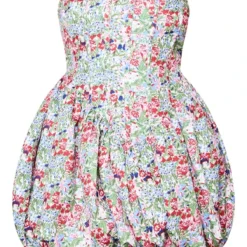 Plus Robe Bustier Bouffante Fleurie Multicolore -Jolie Vêtue Soldes Magasin 02c1462b619516b7810852f230673704fd2bdd6b cne0681 5