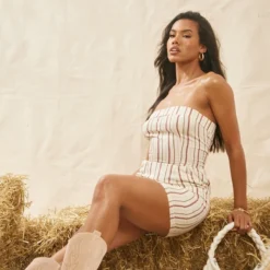 Robe Bustier Moulante Gris Pierre Effet Lin à Rayures 9 Robe Bustier Moulante Gris Pierre Effet Lin à Rayures -Jolie Vêtue Soldes Magasin 03fab9a0bbe72f1268c27c85c84d0ccd9b8764dc cnd8852 3