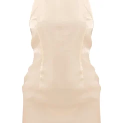 Robe Moulante Nude Brillante à Dos Nu -Jolie Vêtue Soldes Magasin 04b340ce8efc76f4842e5049992953f145c282fd cne7689 5