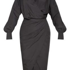 Robe Noire Mi-longue Style Chemise -Jolie Vêtue Soldes Magasin 055e3ea8d6587186cdad453e2afc9e154a4a7a74 cmc5396 3