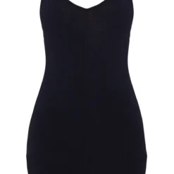 Robe Moulante En Jersey Noir à Bretelles Et Coutures -Jolie Vêtue Soldes Magasin 072a2be1a2a1d6c21bf9d909644fe6a35c4a1979 cnd4084 5