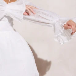 Petite Mini Robe Plissée Blanche à épaules Dénudées -Jolie Vêtue Soldes Magasin 076ee8016af77f2fe93b17c2be1b168d4240333f cnd7368 4