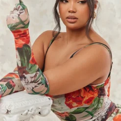 Plus Robe Mi-longue Fleurie En Mesh Multicolore 10 Plus Robe Mi-longue Fleurie En Mesh Multicolore -Jolie Vêtue Soldes Magasin 078c518dee4b2a4b45d69b4982e996118f916382 cnd3514 4