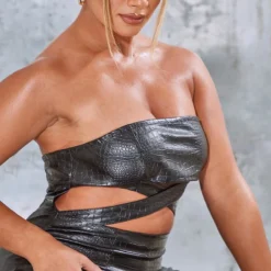 Shape Robe Moulante Découpée En Similicuir Noir à Relief -Jolie Vêtue Soldes Magasin 079ebfb92525ef5429151c1ddb50eb3fb0d266b6 cmu0582 5