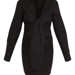 Maternité Mini Robe De Grossesse Noire à Devant Drapé -Jolie Vêtue Soldes Magasin 0860f93e235f06c3a97e748b8b0acbbd286a891f cmv3659 6
