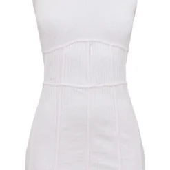 Robe Moulante Côtelée Rose Tendre à Corset Et Détail Coutures -Jolie Vêtue Soldes Magasin 09aa347978229ce12e03837ec8d6e9f581b4432e cnd5500 5