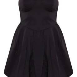 Petite Robe Bouffante Noire à Détail Bonnets -Jolie Vêtue Soldes Magasin 0a9f765215e9a804ae9e4e22c01cdc6ef26839e0 cne7353 5