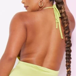 Shape Robe Très Moulante Vert Pâle à Col Haut Et Dos Nu -Jolie Vêtue Soldes Magasin 0b1661a13e875a39d61c11e5968f4b8eefcd74fe cmz9178 5