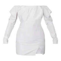 Robe Moulante Gris Pierre Effet Lin Plissée à Liserés Et Col Bardot -Jolie Vêtue Soldes Magasin 0bd34ff626472a7a2881f63d2470cad6af4eec31 cnd2225 5