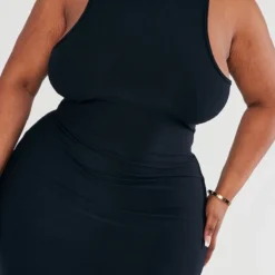 Plus Robe Moulante Douce Noire à Dos Nageur -Jolie Vêtue Soldes Magasin 0c1f6aae6719ac893f9c2af26a7bea4fc476bde9 cnc9596 4