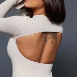 Shape Robe Longue Fendue Texturée Avoine à Col Montant -Jolie Vêtue Soldes Magasin 0c8da4bacb28d0932aca101436f95e17ed149d49 cnc1685 4