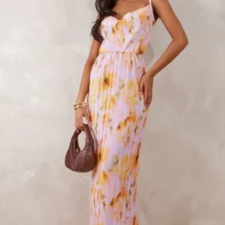 Tall Robe Longue Plissée Rose Fleurie Et Bretelles -Jolie Vêtue Soldes Magasin 0cab8cbb69fd11623a60643b531ed8b1ca0b18e3 cnd7370 3