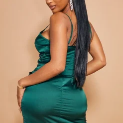 Shape - Robe Portefeuille Vert émeraude Satinée 10 Shape - Robe Portefeuille Vert émeraude Satinée -Jolie Vêtue Soldes Magasin 0d59c188e151f70deffaecc29f3232d3fd76ba8e cly3037 3