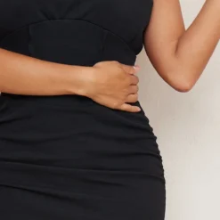 Shape Robe Mi-longue Noire à Buste Froncé -Jolie Vêtue Soldes Magasin 0d5c2abfaefd67a0e4168a4e499d4bc343765c4d cna2834 4