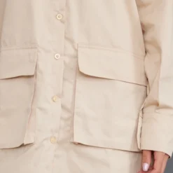 Robe Chemise Sable à Manches Longues Et Poches Cargo -Jolie Vêtue Soldes Magasin 0d712619287dc9b643b27a26d0facc6c1e84e4bd cnd1299 4