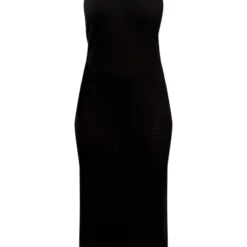 Robe Mi-longue Dos Nu En Maille Tricot Texturée Noire -Jolie Vêtue Soldes Magasin 0e1fcd497c4208f4147d8f51368df04ba534df58 cnd7436 5