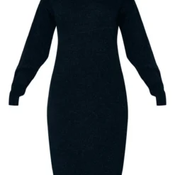 Robe Pull Mi-longue En Maille Noire à Boucle Et Col Roulé -Jolie Vêtue Soldes Magasin 0e63dfc9f48988217a5c322bfa4fa80d4795fa68 cnc5808 5