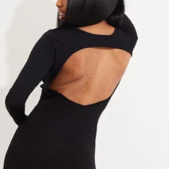 Tall Robe Mi-longue Noire à Nouer Dans Le Dos -Jolie Vêtue Soldes Magasin 0e7a3be87d6e262ca2418a58a474f6b94a0d0352 cnb9827 4