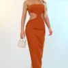 Robe Longue Bustier En Effet Lin Rouille Découpée Sur Les Côtés -Jolie Vêtue Soldes Magasin 0ed71d8404f0c57f9e037a43d628bfc5f34591a1 cnd5904 1
