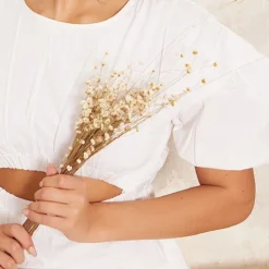 Robe Droite En Coton Et Popeline Blanche à Manches Bouffantes -Jolie Vêtue Soldes Magasin 0ed74b2cc8d474d1a0145d33660719533437cfa9 cnd1208 4