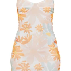 Robe Droite En Mesh Multicolore Fleuri à Bretelles -Jolie Vêtue Soldes Magasin 0fb77dfde12b57bf4f2e0a9c8a81b942d8a8b955 cne2874 5