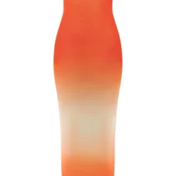 Robe Mi-longue En Mesh Multicolore Dégradé à Bretelles -Jolie Vêtue Soldes Magasin 103b62d29b8dd59ae20778a40e4fdb1220050e38 cne2715 5