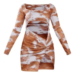 Petite Mini Robe Découpée Marron Clair à Imprimé Vache 11 Petite Mini Robe Découpée Marron Clair à Imprimé Vache -Jolie Vêtue Soldes Magasin 105e360eb15d78400390a6843a1bb3615fe7a4f4 cnd3169 5