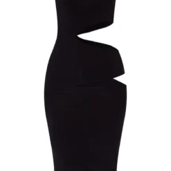 Robe Longue Moulante Noire à Lanières Et Découpes -Jolie Vêtue Soldes Magasin 106960ffb53e84ce928f40e524720b202e4eed94 CND2283 5