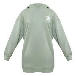 Robe Pull Oversize Sauge Doublure En Polaire à Capuche Et Slogan Cool Girl -Jolie Vêtue Soldes Magasin 10ba5c559335d8da44f9146060f07010bf81afa5 cnd2406 5