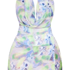 Shape Mini Robe En Mousseline De Soie Bleue à Imprimé Renaissance Et Dos Nu -Jolie Vêtue Soldes Magasin 10f7edc70610d425e36f6038de6d5f3f2a527a0a cne3475 5