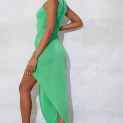 Robe Mi-longue Moulante Verte à Ourlet Asymétrique Et Détail Noeud -Jolie Vêtue Soldes Magasin 1123d1891cb5bb14932d3350b8ef3b2966b9c3c9 cna4987 2