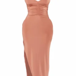 Shape Robe Longue Rose Moulante Sans Manches à Buste Froncé -Jolie Vêtue Soldes Magasin 1134efb70bdb48f2f9127f36b3fbe364ac1973a3 cnd5147 5