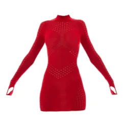 Robe En Maille Tricot Transparente Rouge à Parties Contrastantes 11 Robe En Maille Tricot Transparente Rouge à Parties Contrastantes -Jolie Vêtue Soldes Magasin 1177ee2f4933347e4677e29c5120c3dd8de56599 cnb8428 5