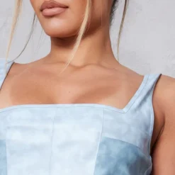 Robe Moulante En Similicuir Bleu à Parties Contrastantes 10 Robe Moulante En Similicuir Bleu à Parties Contrastantes -Jolie Vêtue Soldes Magasin 12b376c590a899549996851384cf46160c24e775 cnc8303 4