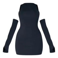 Shape Robe Moulante Côtelée Douce Noire à Dos Découpé Et épaules Dénudées -Jolie Vêtue Soldes Magasin 13cdce561843bb6f0f876ec87d08cb4987585aff cnb2545 5