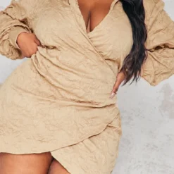 Plus Robe Chemise Oversize Gris Pierre Crêpée -Jolie Vêtue Soldes Magasin 13e9505d7ec99ef9d6ad54823acf281ade06b1fe cnb0004 4