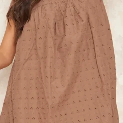 Robe Babydoll En Broderie Anglaise Taupe -Jolie Vêtue Soldes Magasin 14a61bd25914d7873072077339983d4344a7e8f5 cnd1201 4