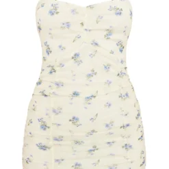 Robe Moulante Multicolore Imprimé Petites Fleurs Froncée à Mesh Superposé Et Bretelles -Jolie Vêtue Soldes Magasin 160ad1a76a80c6aff5975057c6d28aaeb3632b07 cmy8358 6