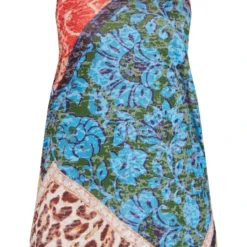 Petite Robe Babydoll Multicolore Imprimé Cachemire à Bretelles -Jolie Vêtue Soldes Magasin 161630a0f0942f61241088c65a1caa176b775c2a cne8219 5