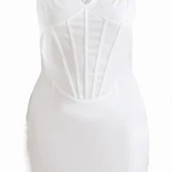Plus Robe Moulante Blanche Détail Bretelles -Jolie Vêtue Soldes Magasin 18736eb470665fbc57ec3930f7b1ee1cc8a76958 cnd4871 5