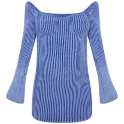 Maternité Robe Corset De Grossesse En Maille Tricot Contrastantée Bleue -Jolie Vêtue Soldes Magasin 1874463cef9311e5d550746e1c432e9d00ce2582 cna1549 6