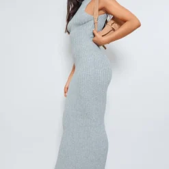 Robe Longue En Maille Tricot Gris Chiné à Dos Nageur échancré -Jolie Vêtue Soldes Magasin 19b5152eb2e44cb0e7e5c8d44c169e7d5113c966 cnd7384 2