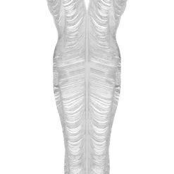 Robe De Plage Longue Blanche à Franges à Décolleté -Jolie Vêtue Soldes Magasin 19c076e68b484d233b0b7bca417cac4f76f6a70a cnd7826 5