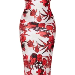 Plus Robe Longue Plissée Nude à Fleurs Imprimées à Bretelles -Jolie Vêtue Soldes Magasin 1a1cf09b52767503581695fe299e7724bdbdf322 cne5089 5